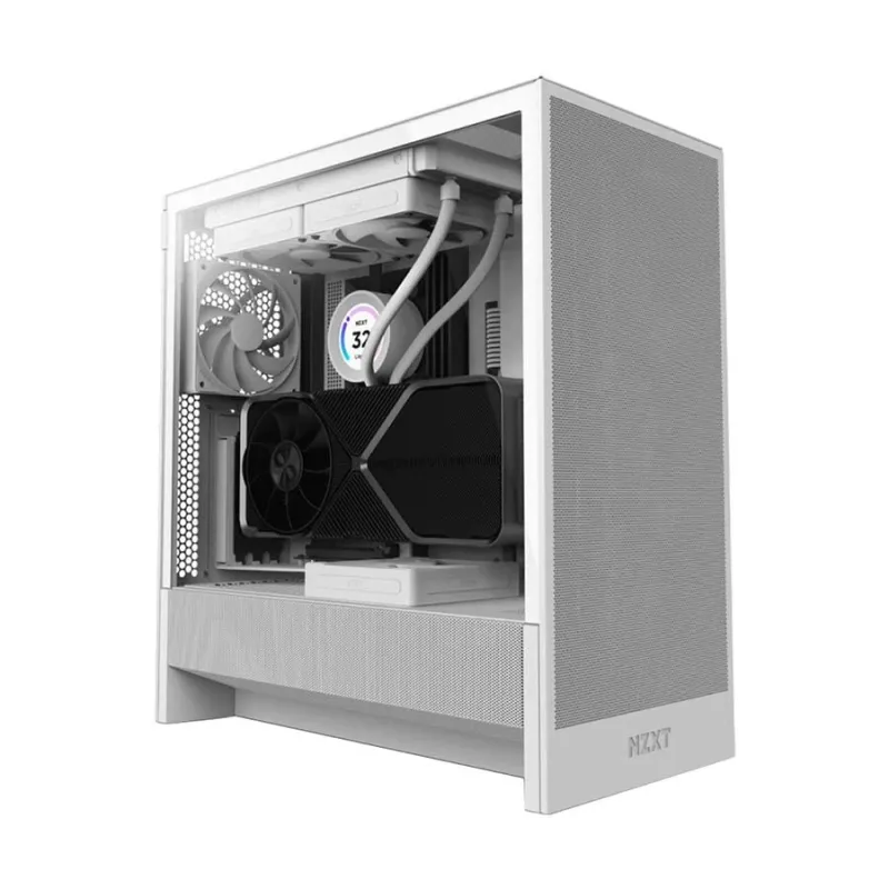 NZXT H5 Flow 2024 Compact Mid-tower Airflow Casing White