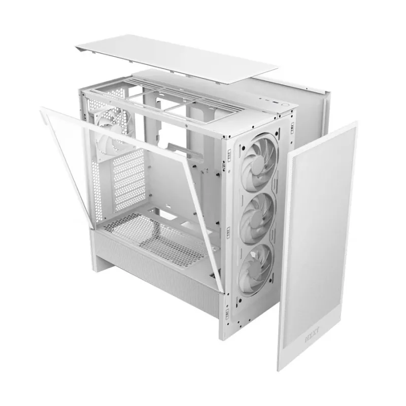 NZXT H5 Flow RGB 2024 Compact Mid-tower Airflow Casing White