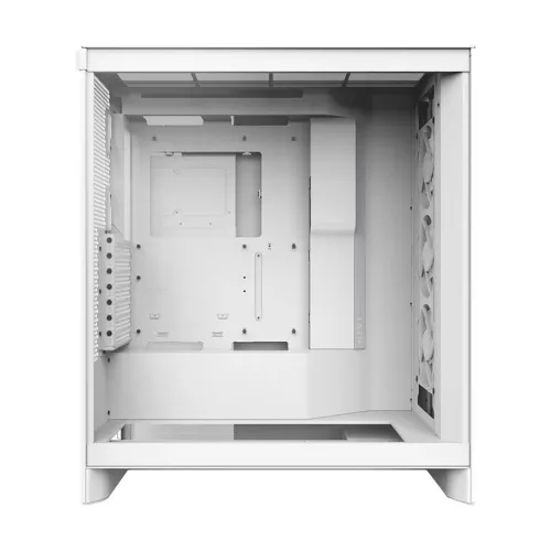 NZXT H7 Flow RGB 2024 Mid-Tower ATX Airflow Casing With 360 RGB Fan White