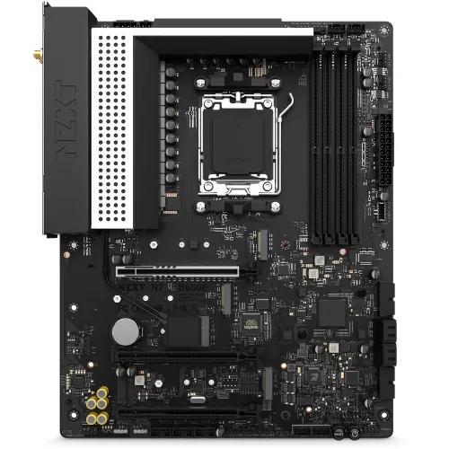 NZXT N7 B650E AM5 ATX Gaming Motherboard - White