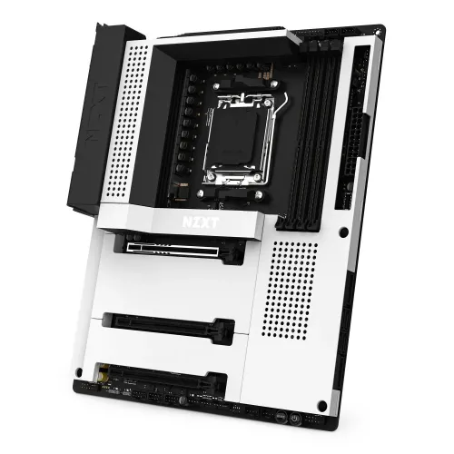 NZXT N7 B650E AM5 ATX Gaming Motherboard - White