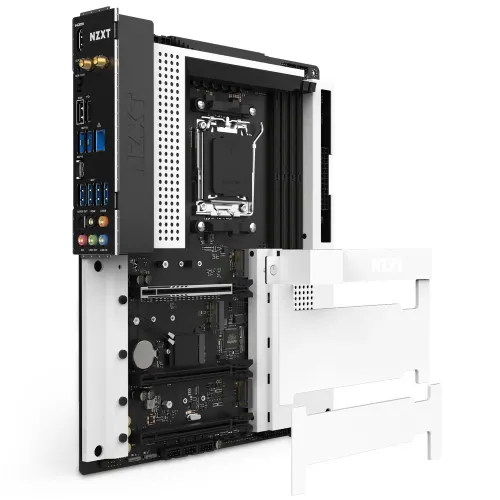 NZXT N7 B650E AM5 ATX Gaming Motherboard - White