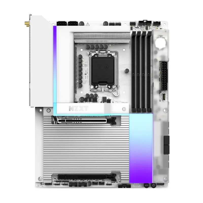 NZXT N9 Z890 Intel LGA1851 Wi-Fi 7 ATX Gaming Motherboard - White