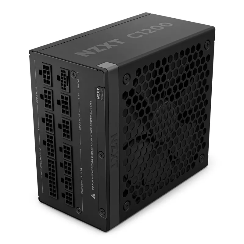 NZXT C1200 1200 Watt 80 Plus Gold ATX 3.1 Full Modular Power Supply - Black #PA-2G2BB-UK