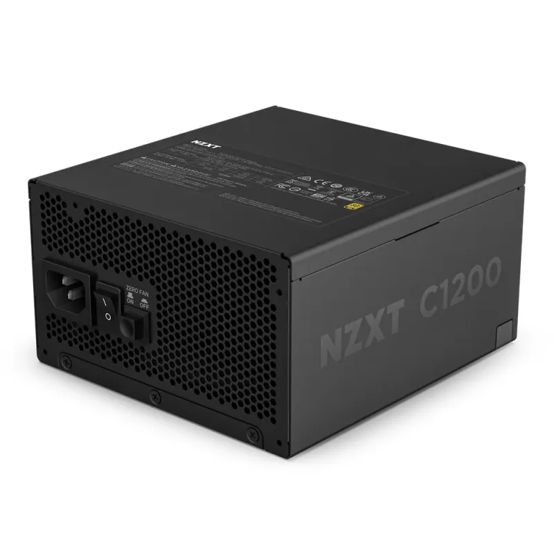 NZXT C1200 1200 Watt 80 Plus Gold ATX 3.1 Full Modular Power Supply - Black #PA-2G2BB-UK