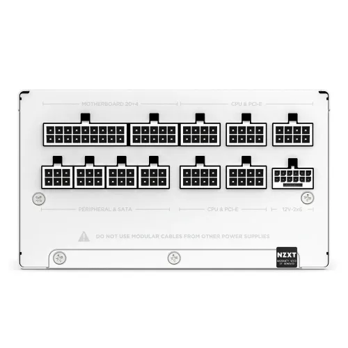 NZXT C850 850 Watt 80 Plus Gold ATX 3.1 Full-Modular Power Supply - White #PA-8G2BW-UK