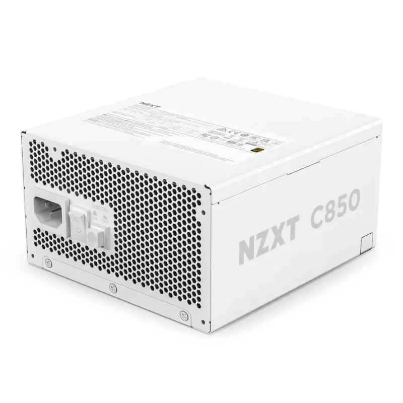NZXT C850 850 Watt 80 Plus Gold ATX 3.1 Full-Modular Power Supply - White #PA-8G2BW-UK