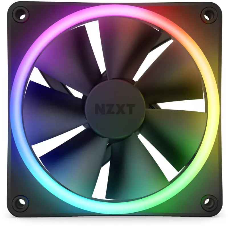 NZXT F120 RGB DUO 120mm RGB Casing Fan - Black #RF-D12SF-B1