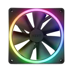NZXT F140 RGB DUO 140mm RGB Casing Fan - Black #RF-D14SF-B1