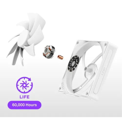 NZXT F240 RGB Core 240mm Single Frame Fan - White #RF-U24HF-W1