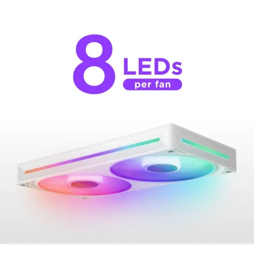 NZXT F240 RGB Core 240mm Single Frame Fan - White #RF-U24HF-W1