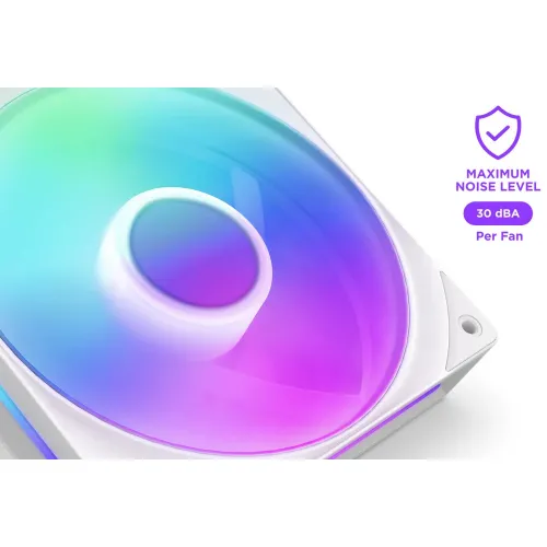 NZXT F240 RGB Core 240mm Single Frame Fan - White #RF-U24HF-W1