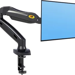 North Bayou F80 Adjustable Gas Spring Monitor Desk Mount