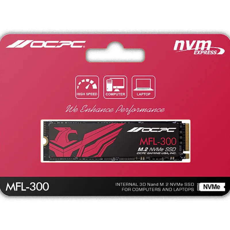 OCPC MFL-300 512GB M.2 NVMe SSD OCPC MFL-300 512GB M.2 NVMe SSD