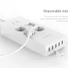 ORICO HPC-4A5U-V1-EU 4 AC Outlet Surge Protector with 5 USB Charging Port Smart Power Strip