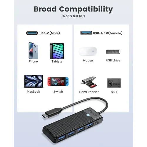 ORICO PAPW4A-C3 PW Series 4-Port USB Type-C HUB