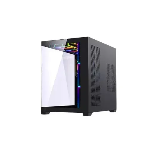 Maxcool PANDA MC7 Mid-Tower ATX Gaming Black Computer Case With 7 Infinity ARGB Fans