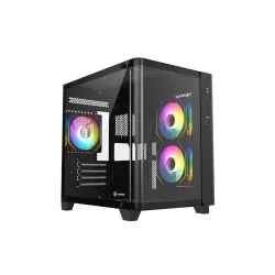 Revenger Air Tank Mini 5 ARGB Infinity Fans Black Gaming Casing