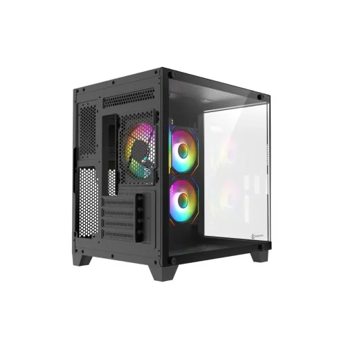 Revenger Air Tank Mini 5 ARGB Infinity Fans Black Gaming Casing
