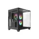 Revenger Air Tank Mini 5 ARGB Infinity Fans Black Gaming Casing