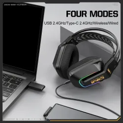 Onikuma GT828 Tri-mode Wireless Gaming Headphone