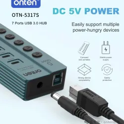 ONTEN OTN-5317S 7 Ports USB 3.0 HUB