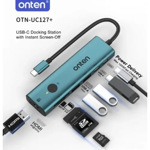 Onten OTN-UC127+ 7-in-1 USB-C Hub