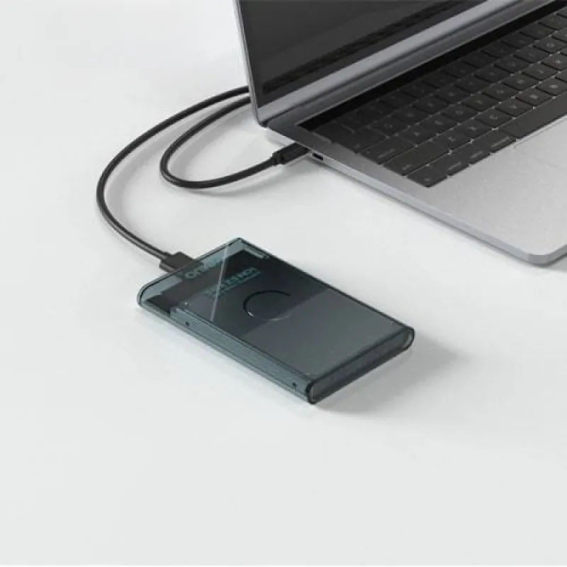 Onten Transparent 2.5-Inch External SATA HDD & SSD Enclosure