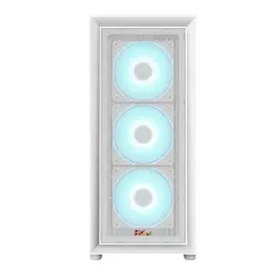 PC Power Crystal Mesh V3 WH ATX Desktop Gaming Casing