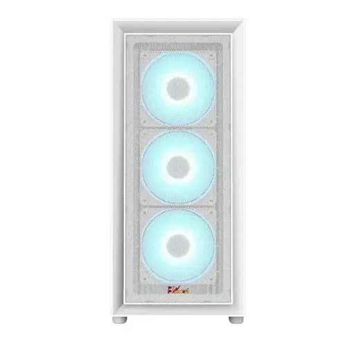 PC Power Crystal Mesh V3 WH ATX Desktop Gaming Casing