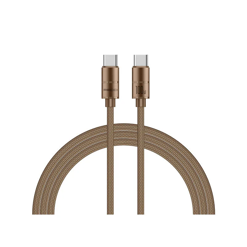 Recci RS08CC 1.2M 100W Type-C Fast Charging Cable
