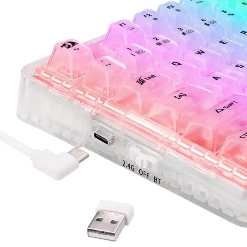 Redragon ELF PRO K649 Transparent Mechanical Keyboard