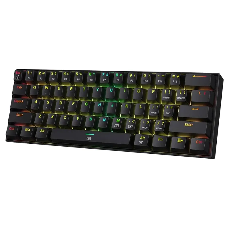 Redragon K630 Dragonborn 60% Compact Red Switch RGB Mechanical Gaming Keyboard