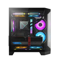 Revenger Air Box Mini ARGB Mid-Tower Gaming Desktop Case (Black)