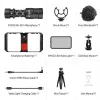 SYNCO Vlogger Kit1 with Microphone and Fill Light for CameraSmartPhone Black
