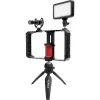 SYNCO Vlogger Kit1 with Microphone and Fill Light for CameraSmartPhone Black