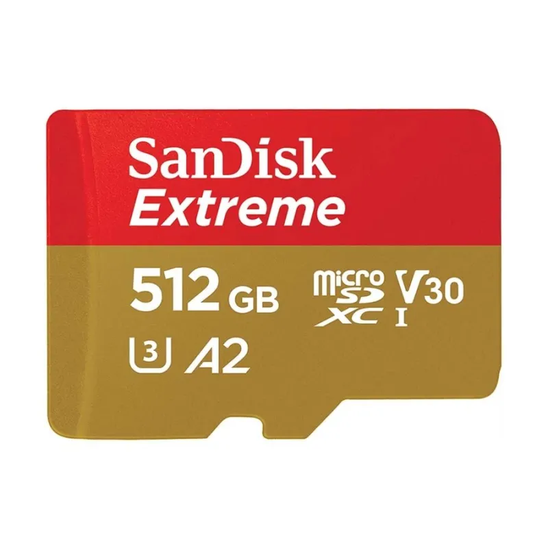 SanDisk Extreme 512GB 190mbps microSDXC UHS-I Memory Card (SDSQXAV-512G-GN6MN)