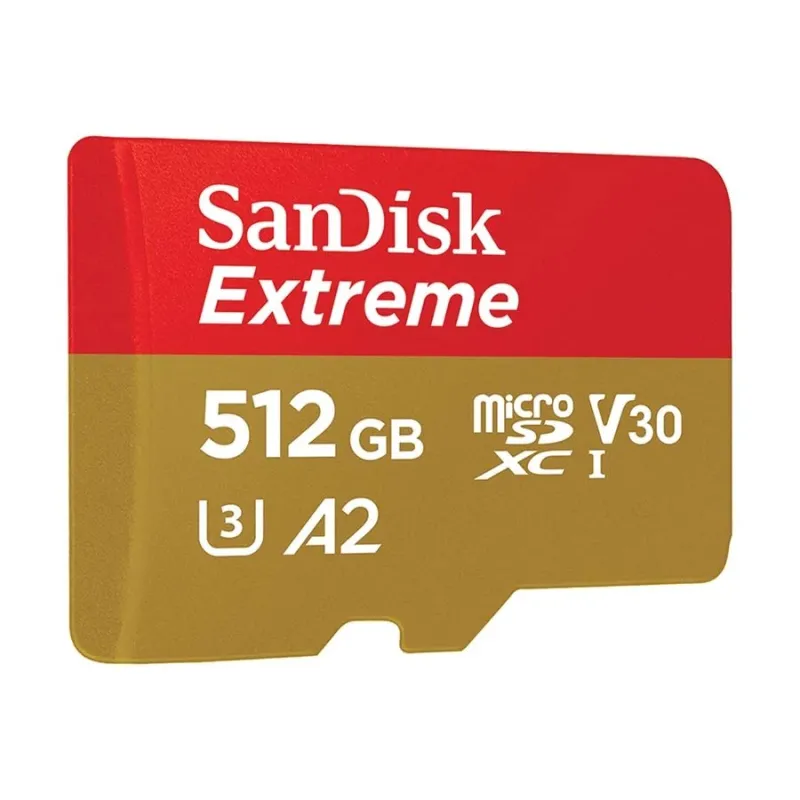SanDisk Extreme 512GB 190mbps microSDXC UHS-I Memory Card (SDSQXAV-512G-GN6MN)