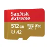 SanDisk Extreme 512GB 190mbps microSDXC UHS-I Memory Card (SDSQXAV-512G-GN6MN)