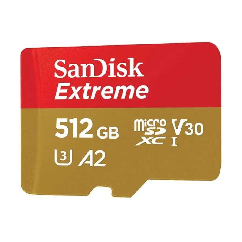 SanDisk Extreme 512GB 190mbps microSDXC UHS-I Memory Card (SDSQXAV-512G-GN6MN)