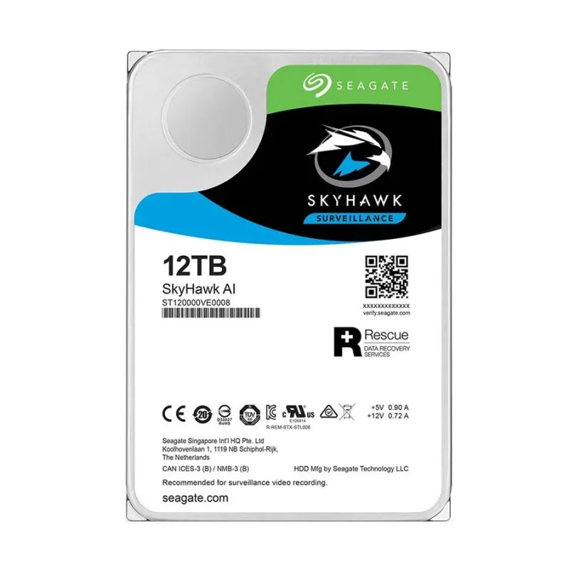 Seagate SkyHawk AI 12TB 3.5" Surveillance HDD