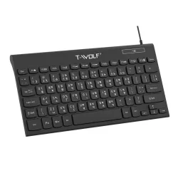 T-WOLF K220 Wired Keyboard with Bangla