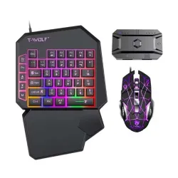 T-WOLF TF950 5 In 1 Wired Gaming Combo