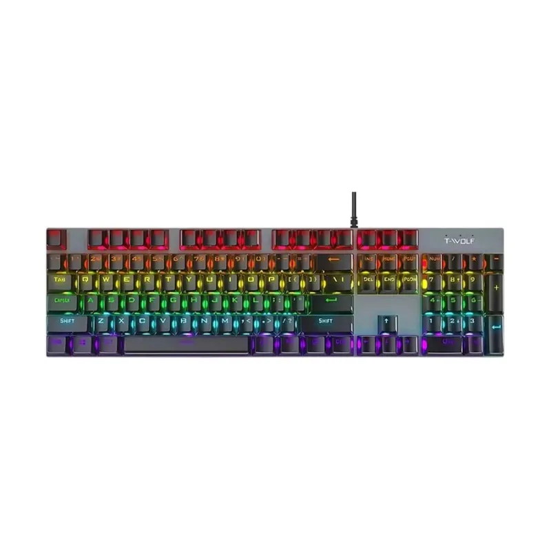 T-Wolf T17 Wired RGB Mechanical Gaming Keyboard