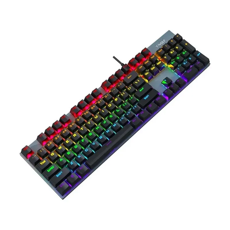 T-Wolf T17 Wired RGB Mechanical Gaming Keyboard