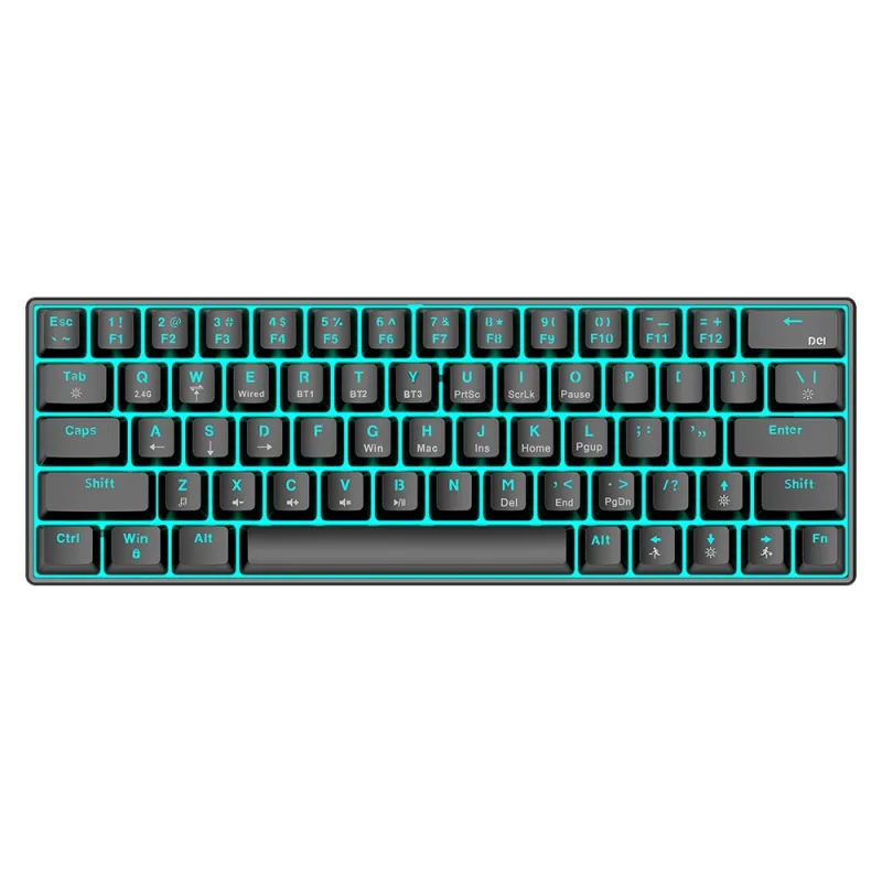 T-Wolf T30 Blue Switch Wireless RGB Mechanical Keyboard
