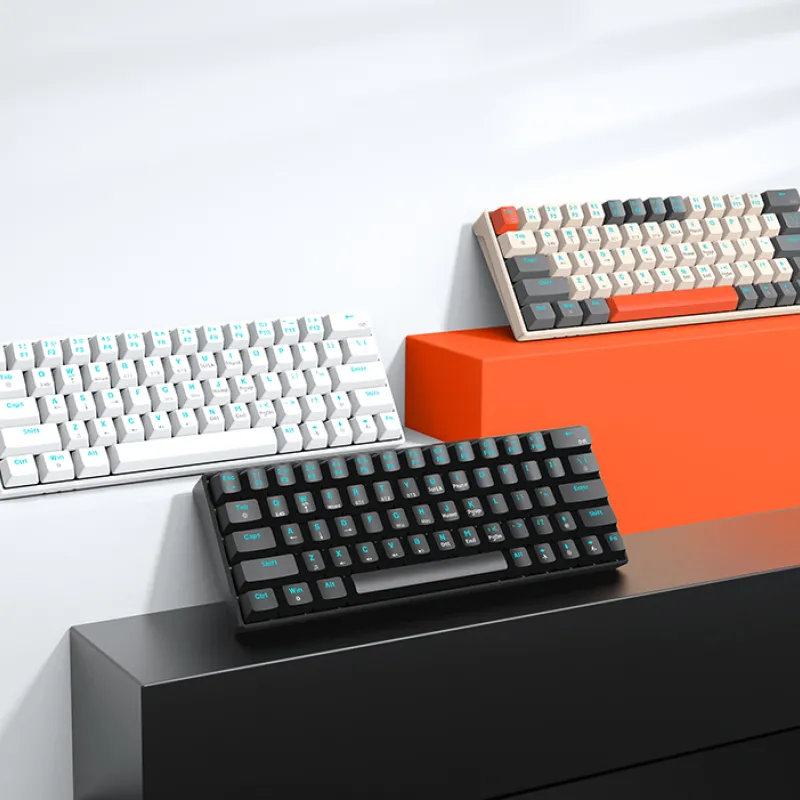 T-Wolf T30 Blue Switch Wireless RGB Mechanical Keyboard