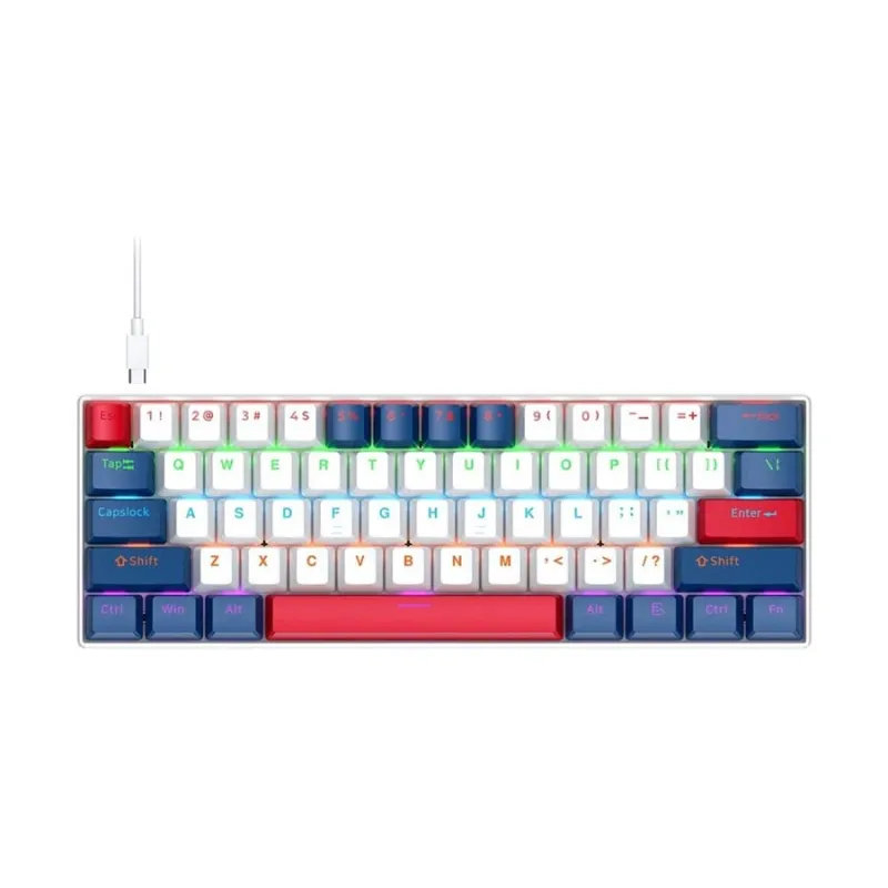 T-Wolf T60 60% Wired RGB Mechanical Gaming Keyboard