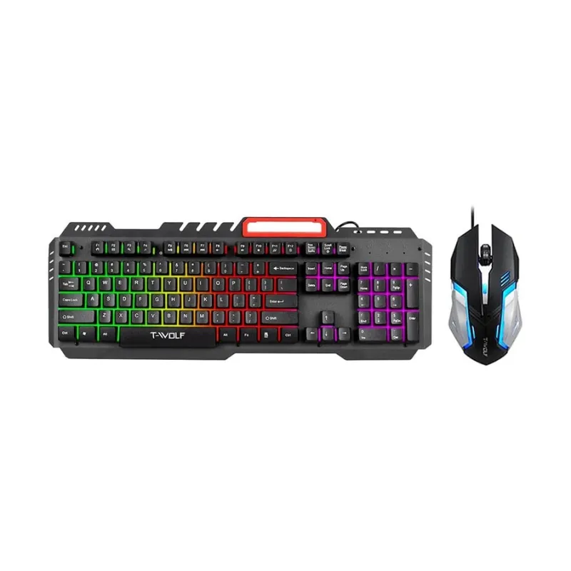 T-Wolf TF600 RGB Gaming Keyboard Mouse Combo