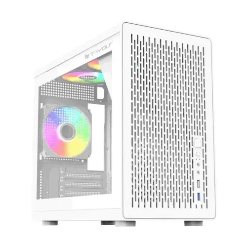 T-Wolf XPLENDER X5 WH ARGB Mini ITX Mini Tower Portable Casing